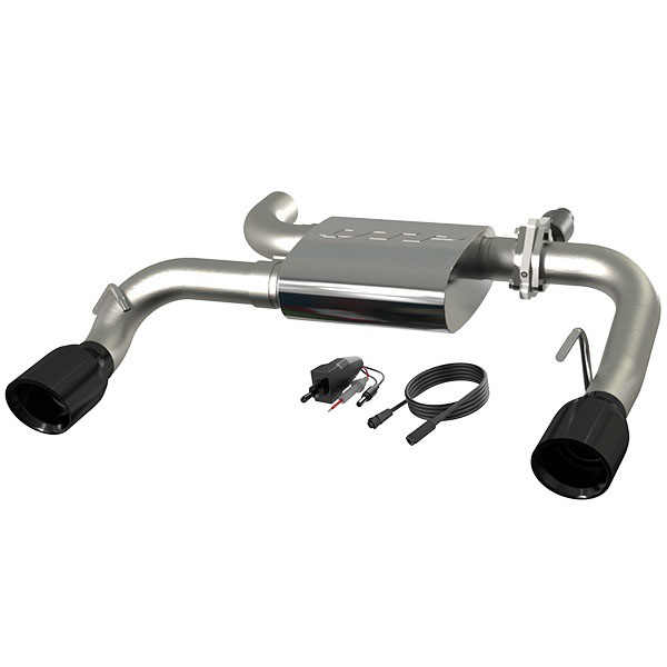 QTP 440521b | 21- Bronco 2.3/2.7L Screamer Muffler Kit; 2021-2024