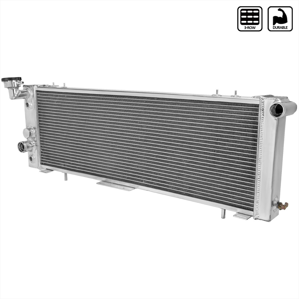 Spec-D Tuning rad3-chke91 | SPEC-D Tuning Jeep Cherokee 3 Core Radiator; 1991-2001