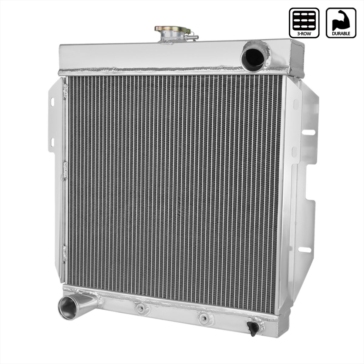 Spec-D Tuning rad3-tbir55 | SPEC-D Tuning Ford Thunderbird Radiator - 3 Core; 1955-1957