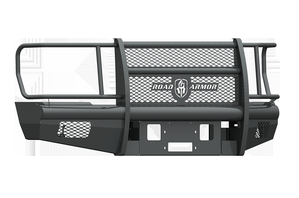 Road Armor 608v-wp | 08-10 Ford F-250 Vaquero Front Winch Bumper Plate - Tex Blk; 2008-2010