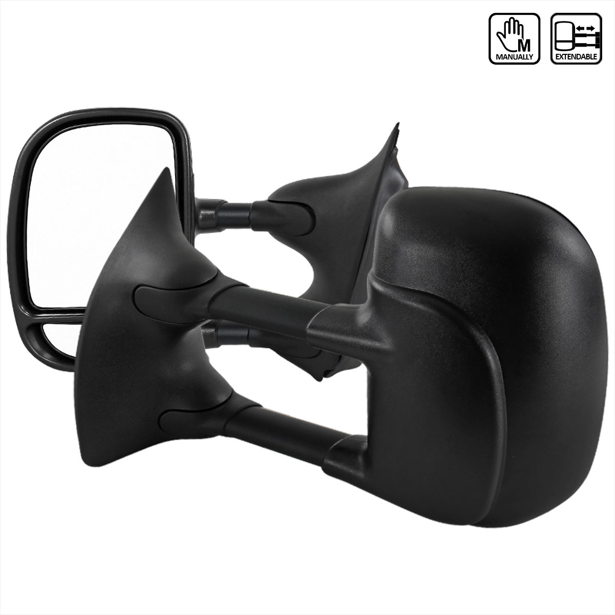 Spec-D Tuning rmx-f25099-m-fs | SPEC-D Tuning Ford F250 Towing Mirrors - Manual; 1999-2007