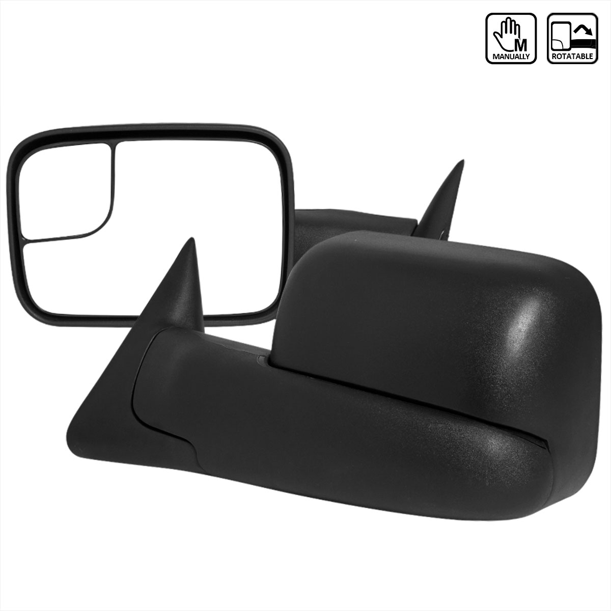 Spec-D Tuning rmx-ram94-m-fs | SPEC-D Tuning Dodge Ram 94 - 02 Dodge Ram Towing Mirrors - Manual; 1994-2002