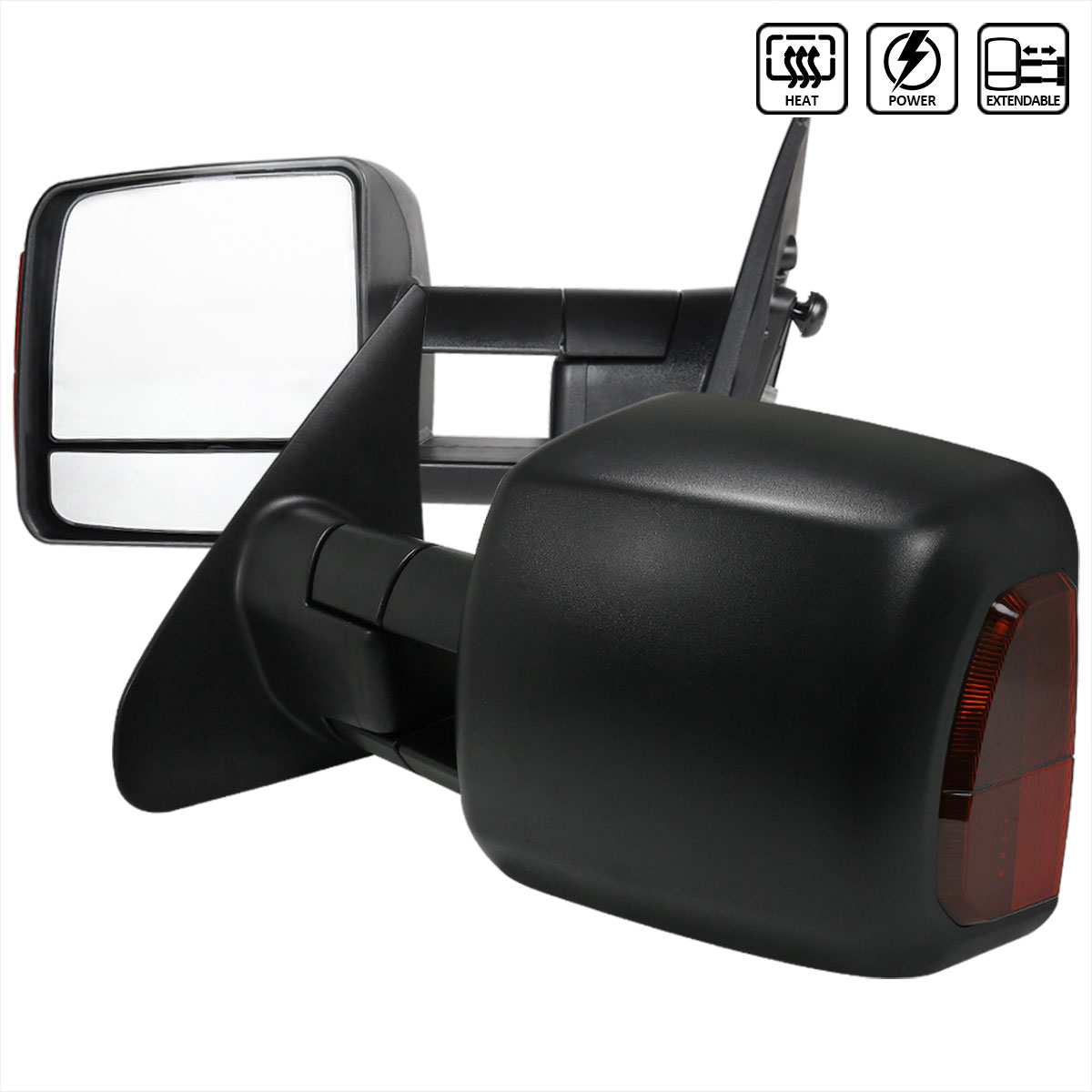 Spec-D Tuning rmx-tun07ledh-p-fs | SPEC-D Tuning Toyota Tundra Towing Mirrors - Power; 2007-2022