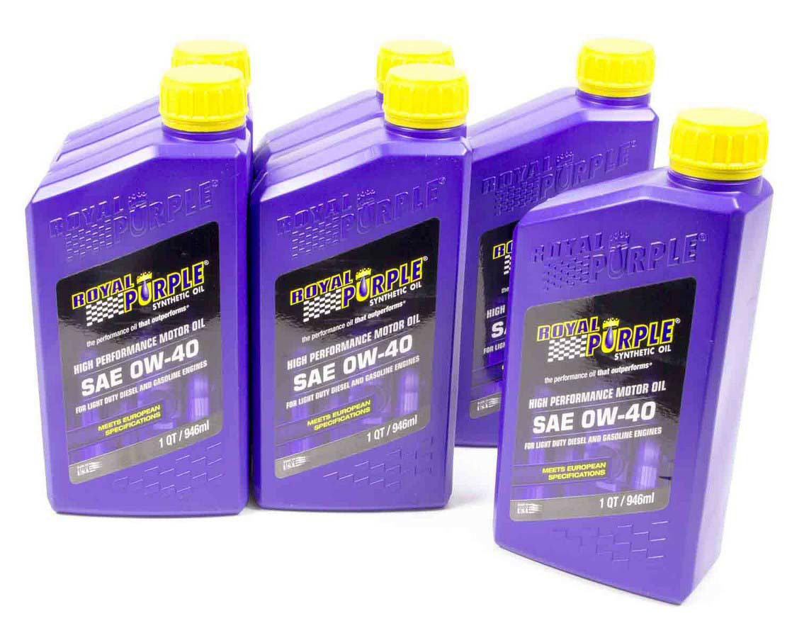 Royal Purple 06484 | ROYAL PURPLE 0w40 Multi-Grade SAE Oil Case 6x1qt Bottles