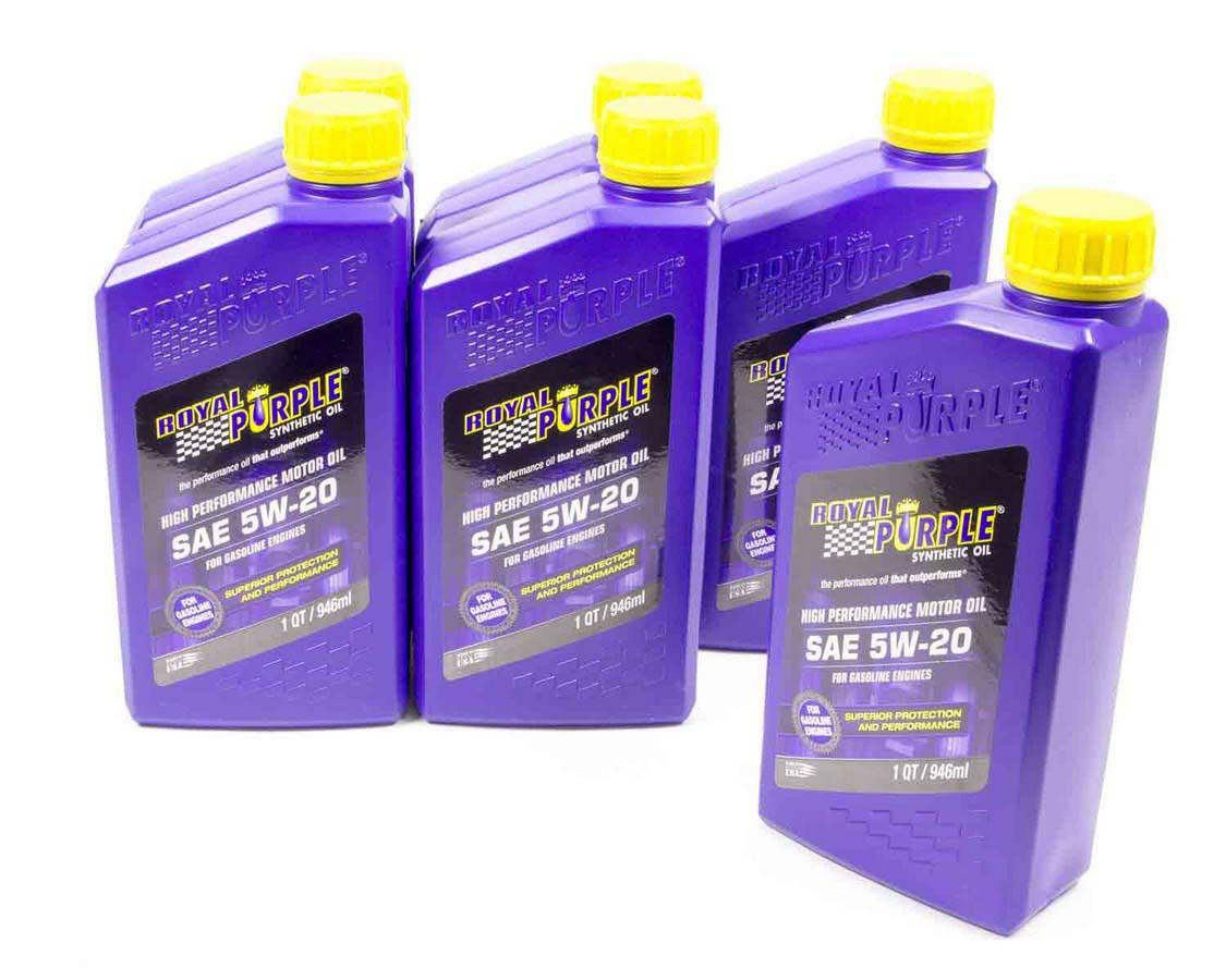 Royal Purple 6520 | Engine Oil 5W-20 Qt. Bottle Case of 6