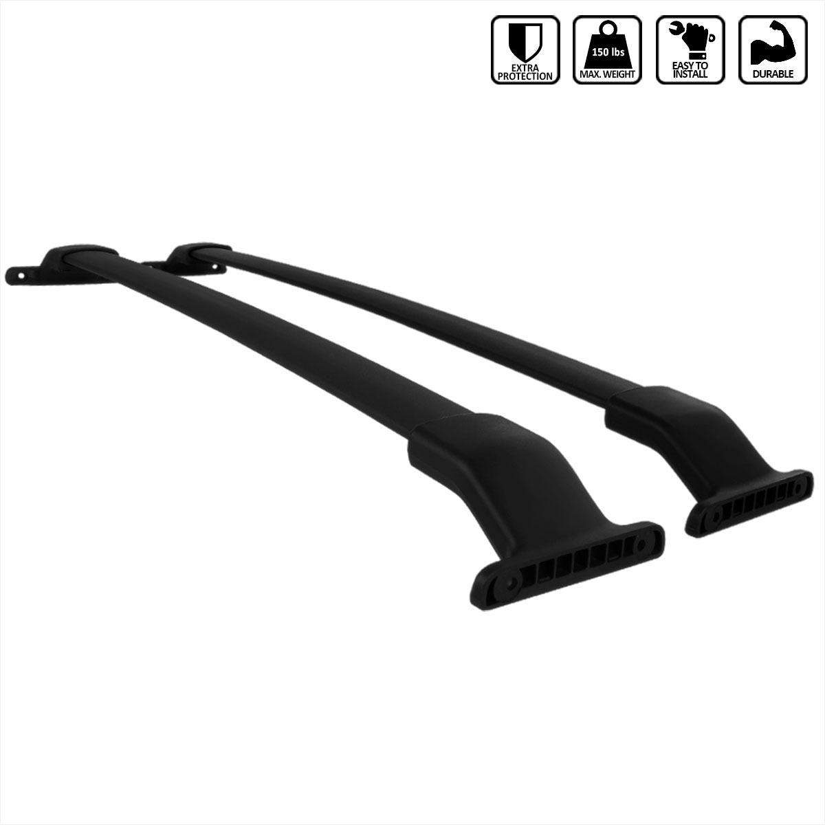 Spec-D Tuning rrb-odsy11bk | SPEC-D Tuning Honda Odyssey Roof Rack - Black; 2011-2015