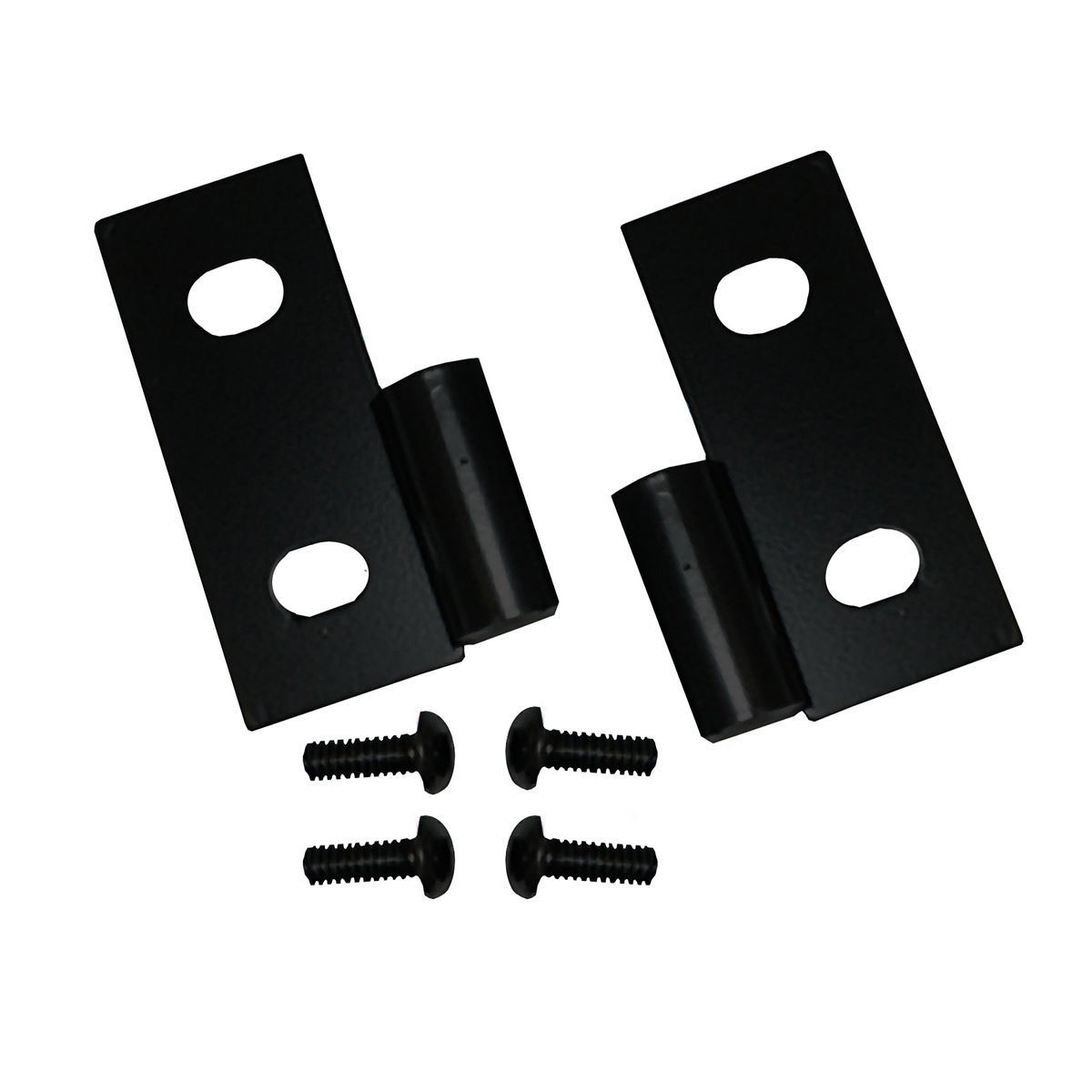 Rugged Ridge 11202.03 | 76-06 Jeep CJ / Jeep Wrangler Black Lower Door Hinge Brackets; 1976-2006