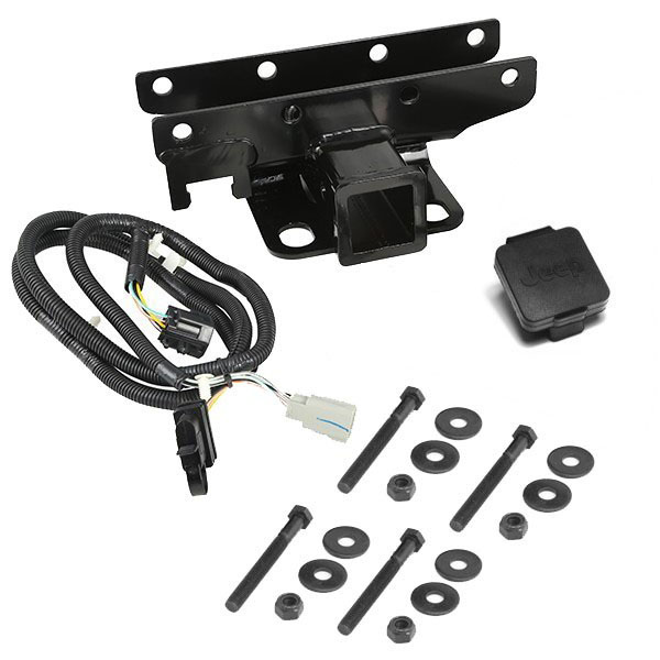 Rugged Ridge 11580.52 | Receiver Hitch Kit Jeep Logo 07-18 Jeep Wrangler; 2007-2018