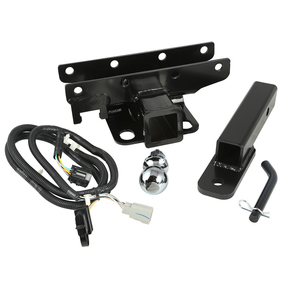 Rugged Ridge 11580.54 | Hitch Kit with Ball 2 inch 07-18 Jeep Wrangler JK; 2007-2018