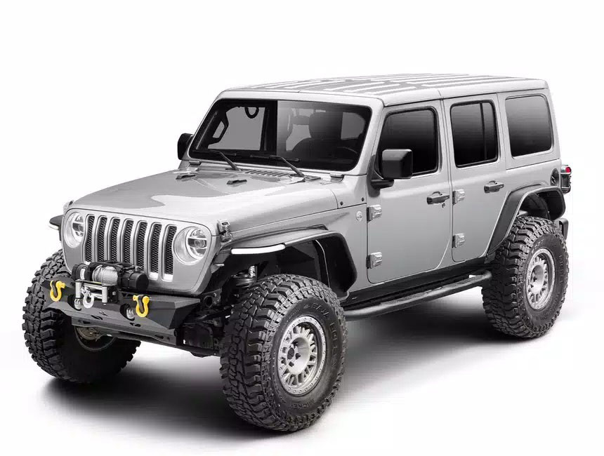 Rugged Ridge 1164113 | 18- Jeep Wrangler JL Metal Max Fender Flares; 2018-2024