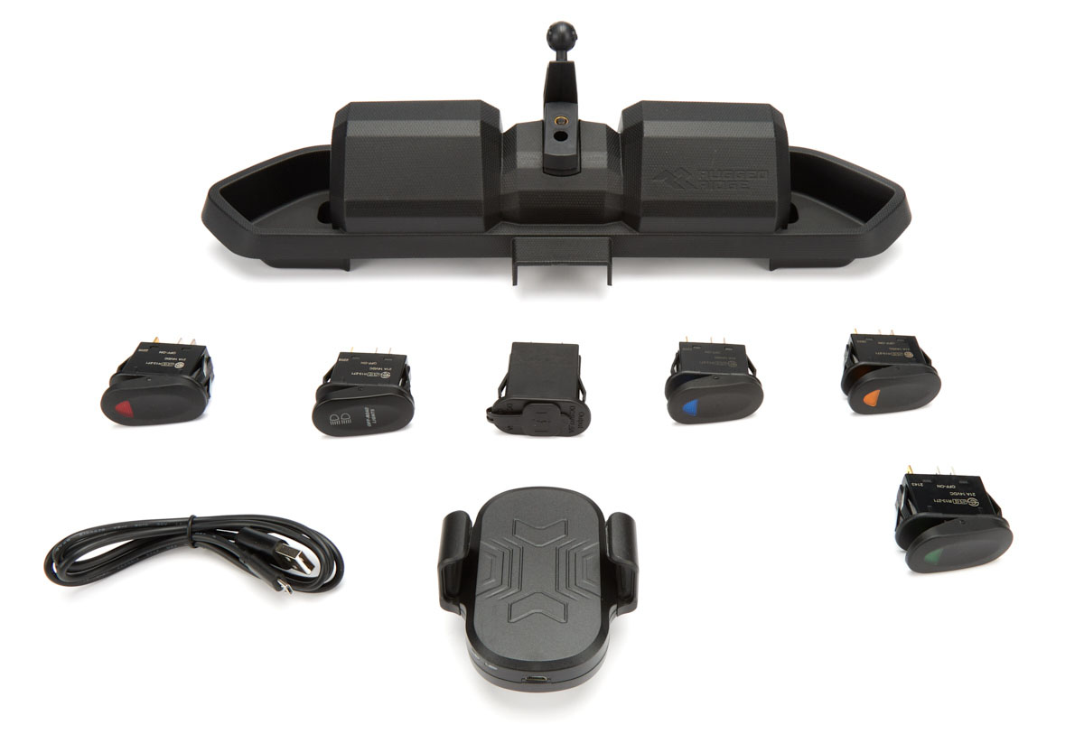 Rugged Ridge 13551.29 | 18- Jeep Wrangle JL Dash Mount Pod w/Switches; 2018-2024