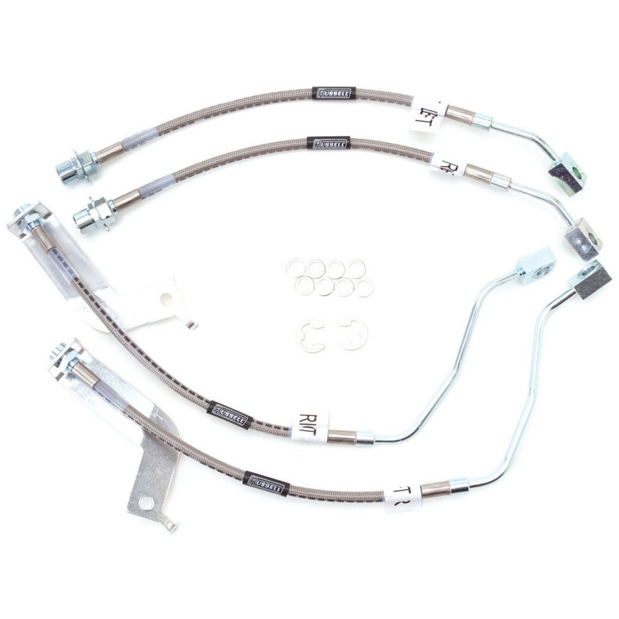 Russell 693210 | Performance 99-04 Ford Mustang with Traction Control (Except Cobra) Brake Line Kit; 1999-2004