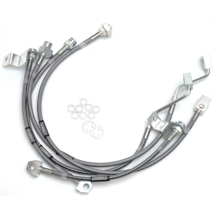 Russell 696490 | Performance 99-06 Ford Excursion 4WD with 4in-5.5in lift Brake Line Kit; 1999-2006