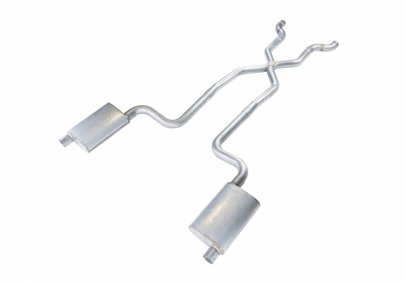 Pypes Exhaust SCC12 | Pypes Corvette C3 2.5" Crossmember-back System NO MUFFLERS; 1968-1973