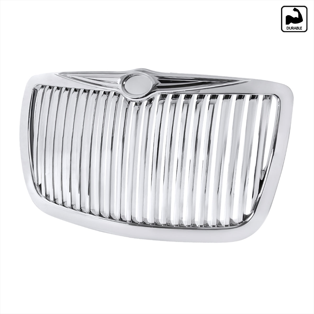 Spec-D Tuning sd-tri-cr305cv | SPEC-D Tuning Chrysler 300 300C Vertical Grill Chrome; 2005-2009