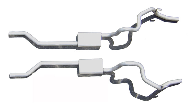 Pypes Exhaust SGF31V | Pypes Nova Crossmember-back Systems 2.5" Rear-Exit Violator; 1968-1977