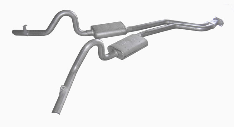 Pypes Exhaust SGG50S | Pypes GM Non-SS Cars 2.5" Converter-back System StreetPro; 1978-1988