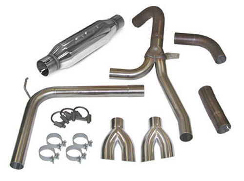 SLP 31042 | Loudmouth Exhaust Firebird Cat-back System w/Dual Dual Tips V8; 1998-2002