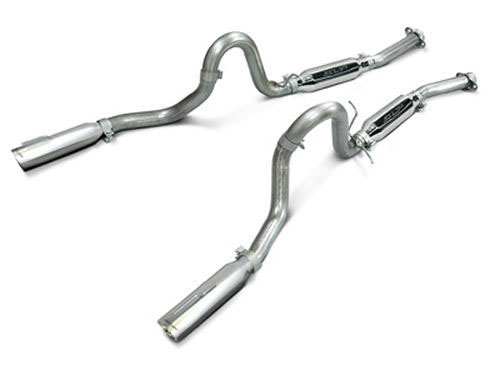 SLP M31007 | Loudmouth Exhaust Mustang GT MACH 1 V8 Cat-back System w/ 3.5" double-wall tips; 1999-2004