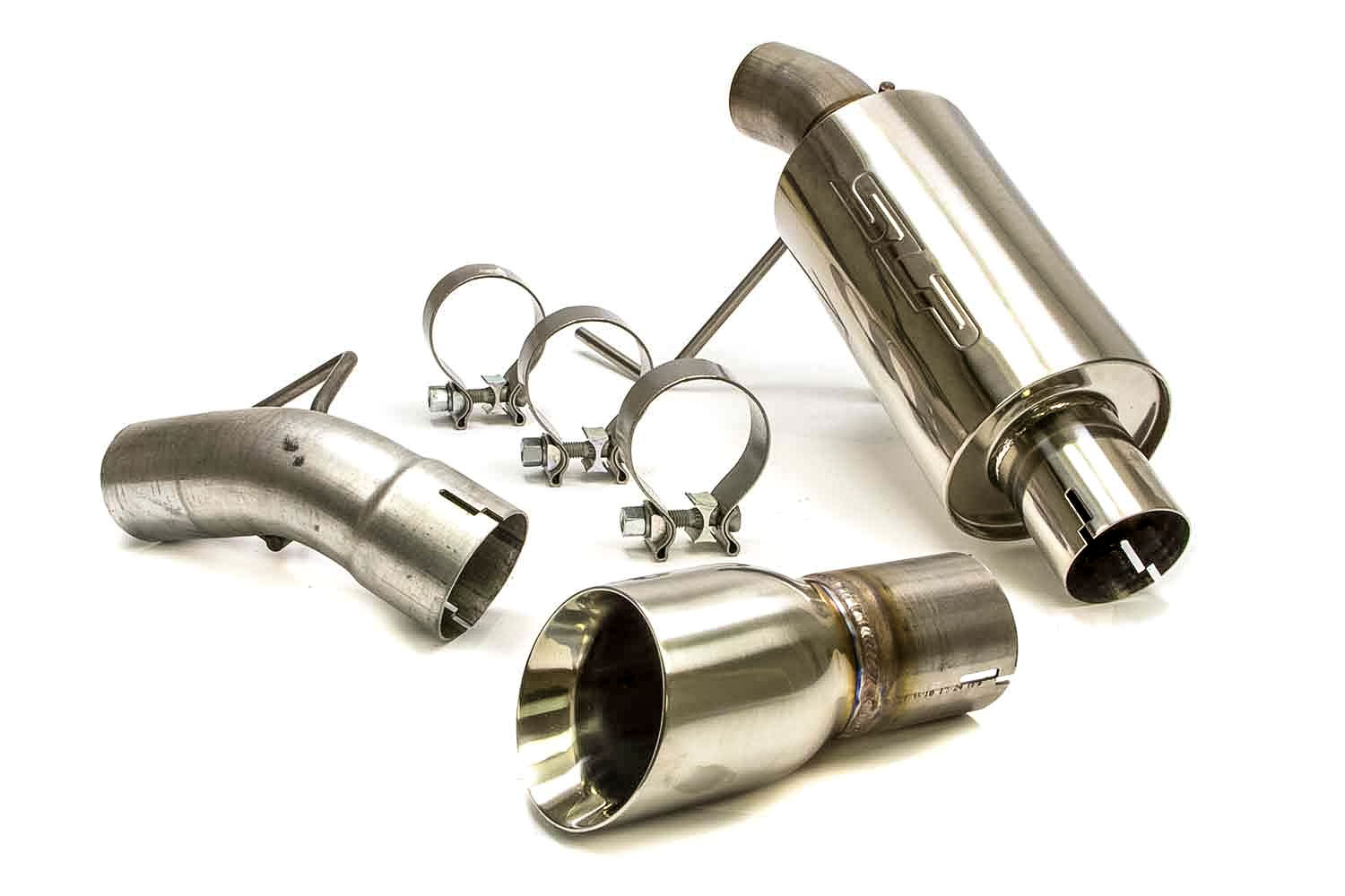 SLP M31021 | Axle-Back Exhaust Mustang V6 PowerFlo w/3.5 Tips; 2005-2010