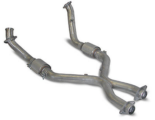 SLP M31538 | PowerFlo-X Crossover Pipe, Full Assembly, Mustang GT w/Cats V8; 2005-2010