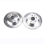 Power Stop 05-12 Acura RL Rear Evolution Drilled & Slotted Rotors - Pair; 2005-2012