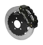 Wilwood Narrow Superlite 6R Front Big Brake Kit 12.88in Slotted Black 05-11 Ford Crown Victoria; 2005-2011