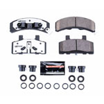 Power Stop 88-91 Chevrolet C1500 Front Z36 Truck & Tow Brake Pads w/Hardware; 1988-1991