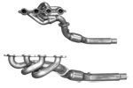 American Racing Headers CAMARO V8 3IN X 2.5IN DOWN PIPES WITH CATS; 2010-2015