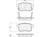 StopTech Street Select Brake Pads Acura TSX, Rear; 2011-2014