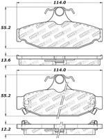 StopTech Sport Brake Pads Pontiac Firebird, Rear; 1989-1997