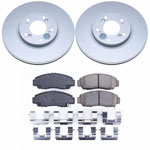 Power Stop 99-04 Acura RL Front Z17 Evolution Geomet Coated Brake Kit; 1999-2004