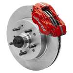 Wilwood 55-57 Chevy Bel Air Dynalite 4 Classic Kit, 5x4.75in Hub - Red; 1955-1957