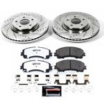 Power Stop 14-19 Infiniti Q50 Front Z26 Street Warrior Brake Kit; 2014-2019