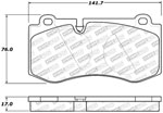 StopTech Sport Brake Pads Mercedes-Benz CL550 Except AMG Sport Pkg, Front