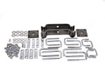 Hellwig 01-07 Chevy Silverado 3500 Hardware Kit for Load Pro Multi Leaf 2500lb/3500lb Helper Springs; 2001-2007