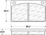 StopTech Street Brake Pads Volvo 164, Front