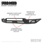 Westin 14-21 Toyota Tundra Pro-Mod Front Bumper - Tex. Blk; 2014-2021