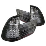 Spyder BMW E53 X5 4PCS LED Tail Lights - Black - (ALT-YD-BE5300-LED-BK); 2000-2006