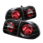 Spyder Honda Civic 4Dr Altezza Tail Lights - Black - (ALT-YD-HC99-4D-BK); 1999-2000