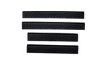 AVS 04-08 Ford F-150 Supercab Stepshields Door Sills 4pc - Black; 2004-2008