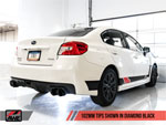 AWE Tuning Subaru WRX/STI VA/GV Sedan Track Edition Exhaust - Diamond Black Tips (102mm); 2011-2018