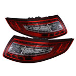 xTune Porsche 911 997 LED Tail Lights - Red Clear; 2005-2008