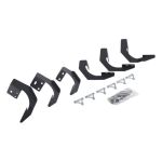 Go Rhino 05-22 Toyota Tacoma DC 4DR Mounting Brackets (V-Series V3/RB10 Slim/RB20 Slim) - Tex. Blk; 2005-2022