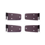 Rugged Ridge 76-86 Jeep CJ Black Door Hinge Kit; 1976-1986