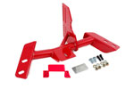 BMR Torque Arm Relocation Cross-Member T5 Manual Camaro V8 Red; 1984-1992