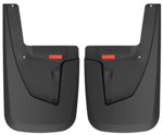 Husky Liners 19-20 RAM 2500/3500 w/o OEM Fender Flares Custom Rear Mud Guards - Black; 2019-2022