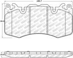 StopTech Street Select Brake Pads Volvo XC60 To Chassis 789937, Front; 2016-2016