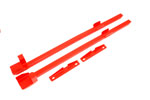 BMR Full Length Boxed Subframe Connectors Mustang Coupe Red