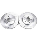 Power Stop 04-08 Chrysler Pacifica Front Evolution Drilled & Slotted Rotors - Pair; 2004-2008